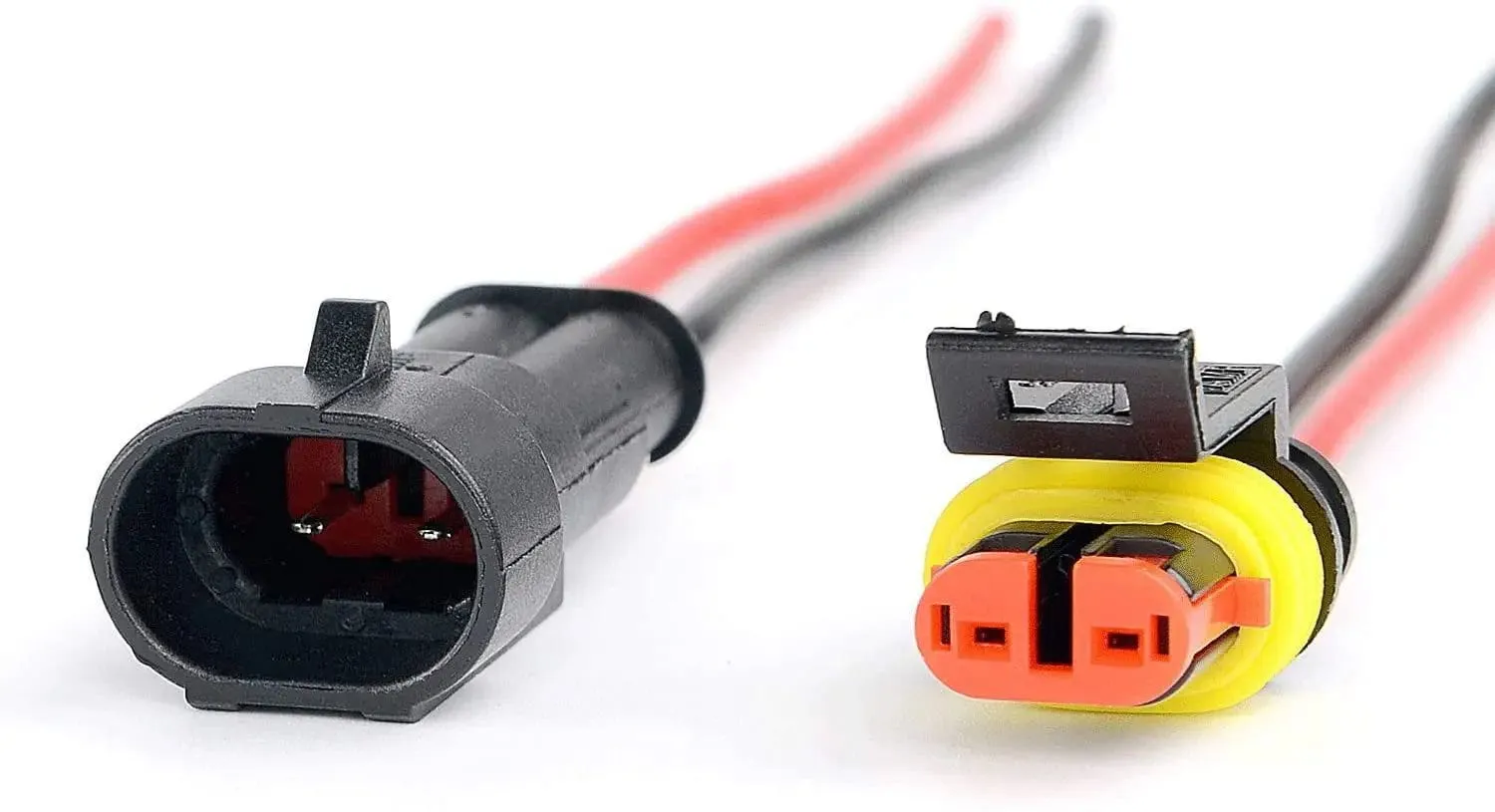 10Pack 16AWG 2-Pin Way Waterproof Wire 1.5mm Series Terminal Connector