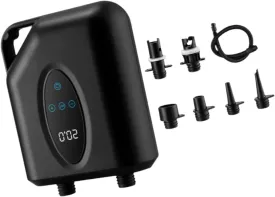 12V Electric Air Pump Multipurpose with Digital Pressure Gauge Air Inflator with 6 Nozzles for Inflatable Pools Paddleboards