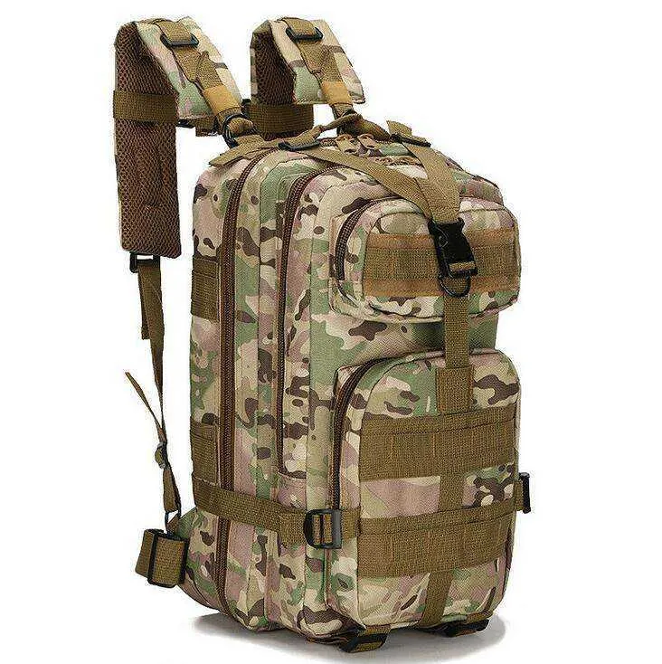 25L 3P Military Army Outdoor Camping Tactical Hiking Climbing Sports Molle Backpack