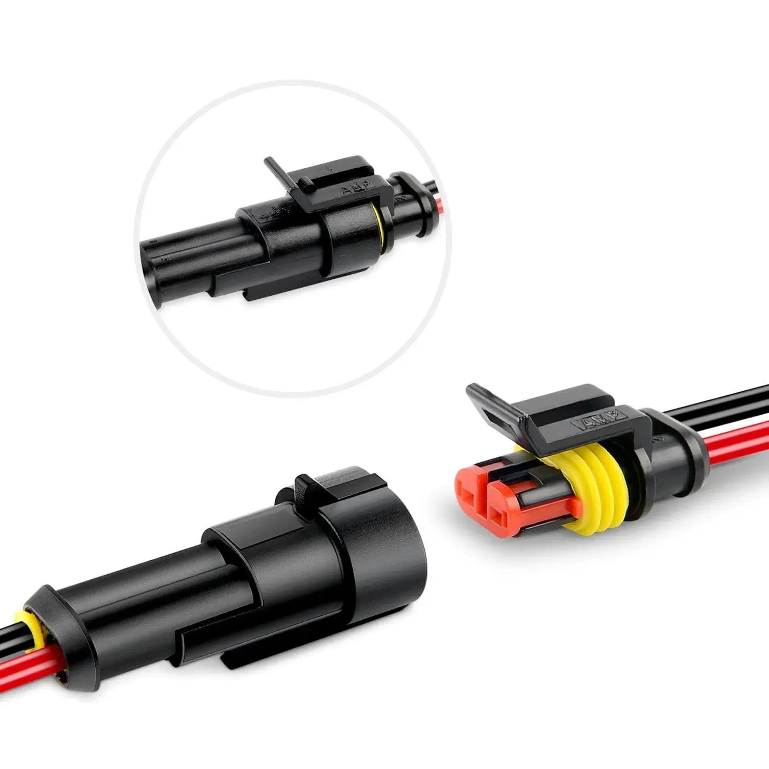 5Pack 2-Pin Way 16AWG Wire 1.5mm Series Terminal Connector