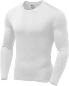 9M Mens Ultra Soft Thermal Shirt - Compression Baselayer Crew Neck Top - Fleece Lined Long Sleeve Underwear