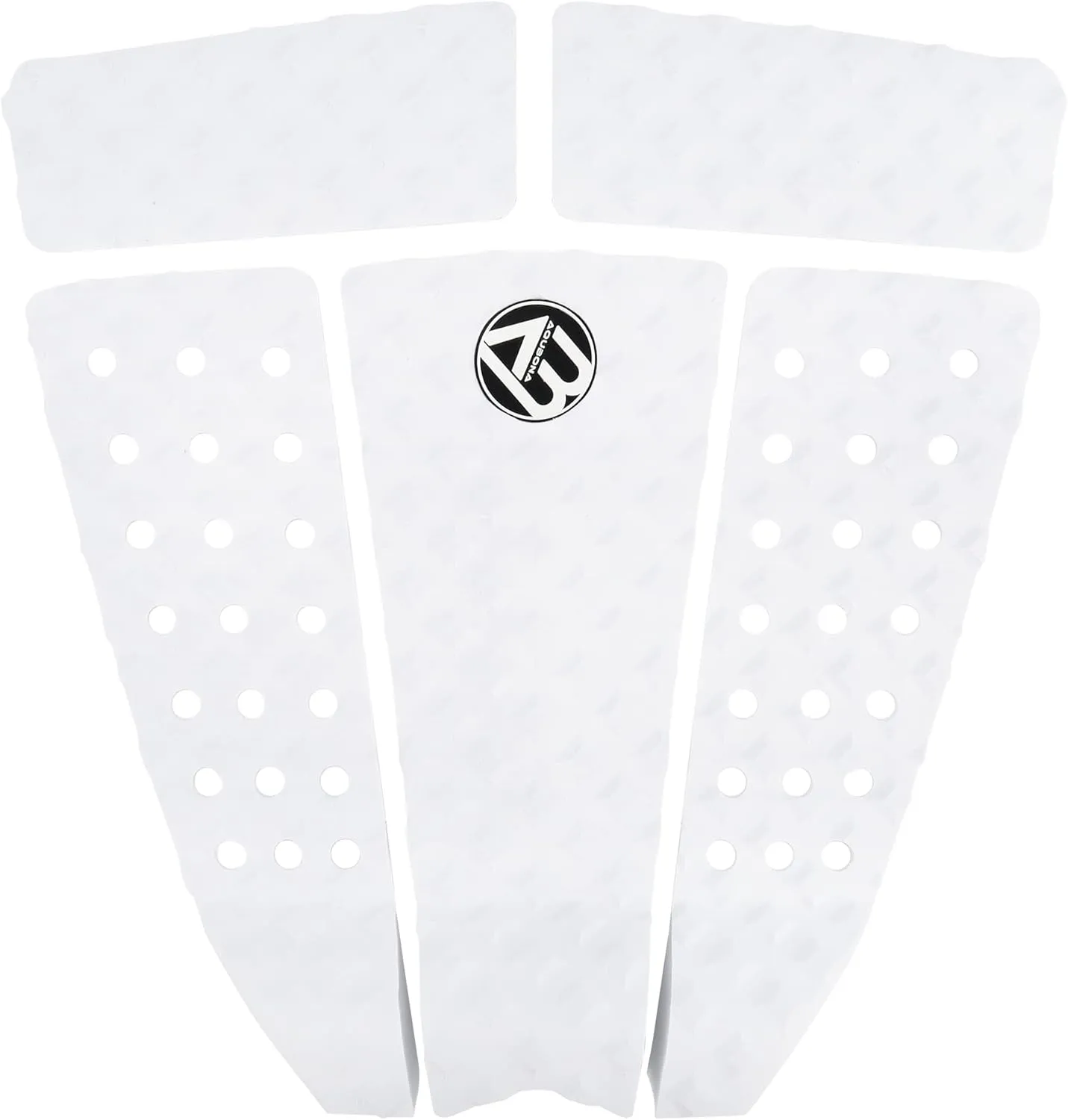 AQUBONA 5 Piece EVA Surfboard Deck Traction Pads for Stomp Skimboards, Surf Boards, Funboard, Fish Board/Aqua Blue Gray Black