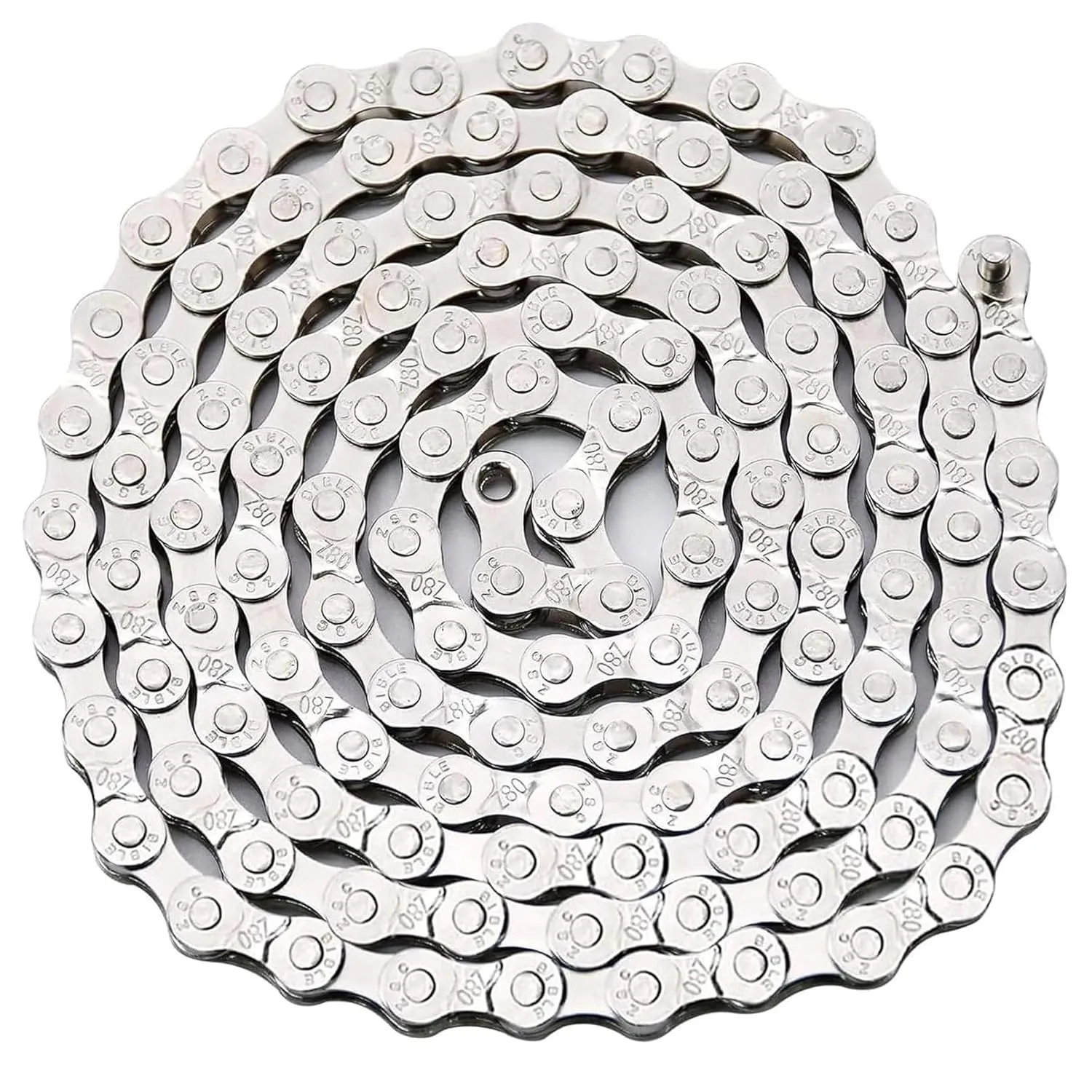 Bike Chain 6/7/8 Speed, 1/2" x 3/32" 116 Links for Road Bike Mountain Bike (Silver 6/7/8Speed)