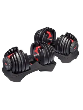Bowflex SelectTech 552i Adjustable Dumbbells (2 KG to 24 KG) - Sold as Pair