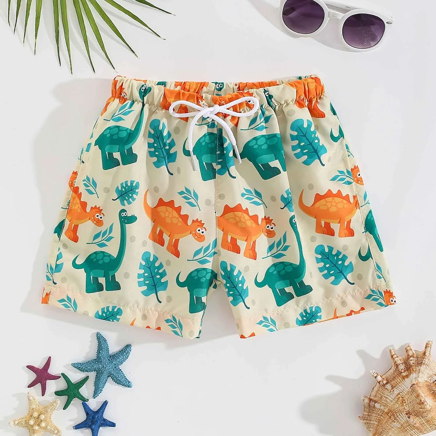 Boys Swim Trunks Quick Dry Swim Board Shorts Toddler Beach Lightweight Swimsuit Bottom for Kids 2-8Y