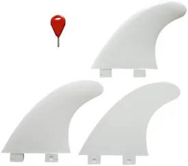 Funktion Nylon Flex Fin Set FCS fin 3pcs per Set in White Colour FKGF-3