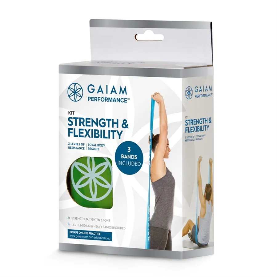 Gaiam Strength & Flexibility Kit Stretch Bands