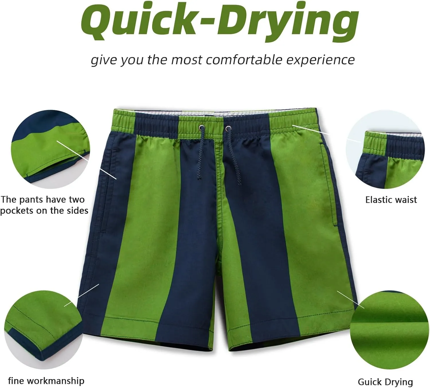 Girls Boys Swim Shorts Trunks Beach Board Shorts Kids Lightweight Casual Swimsuit Swimwear No Liner