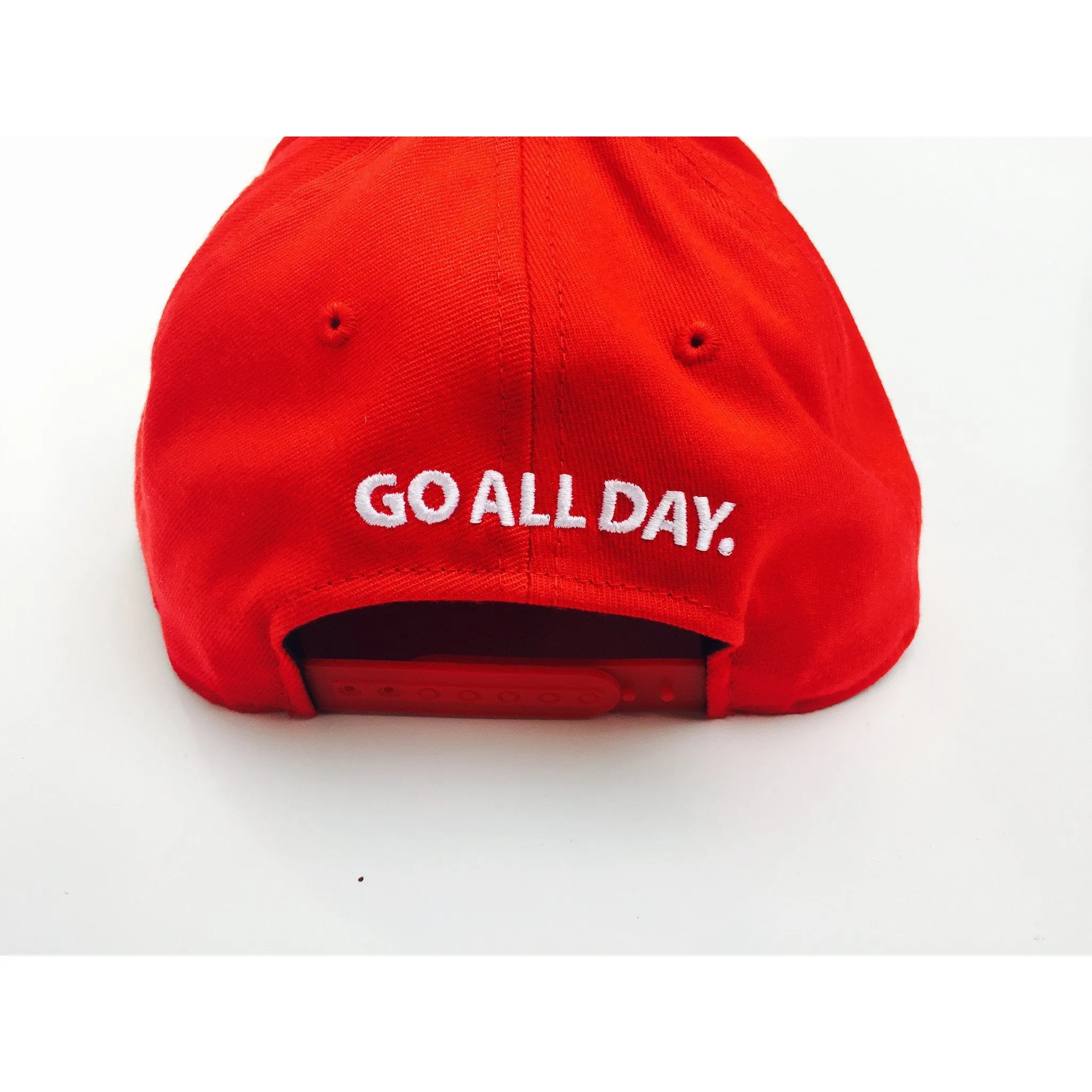 GO ALL DAY® Logo Snapback Hat (Red)