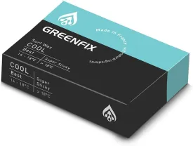GreenFix/Cool Water 58-68F Organic High Performance Surfboard Wax, Natural Ocean Friendly - Made in France - Non-Melting in Sun, Winner 2009 EU Innovation Award