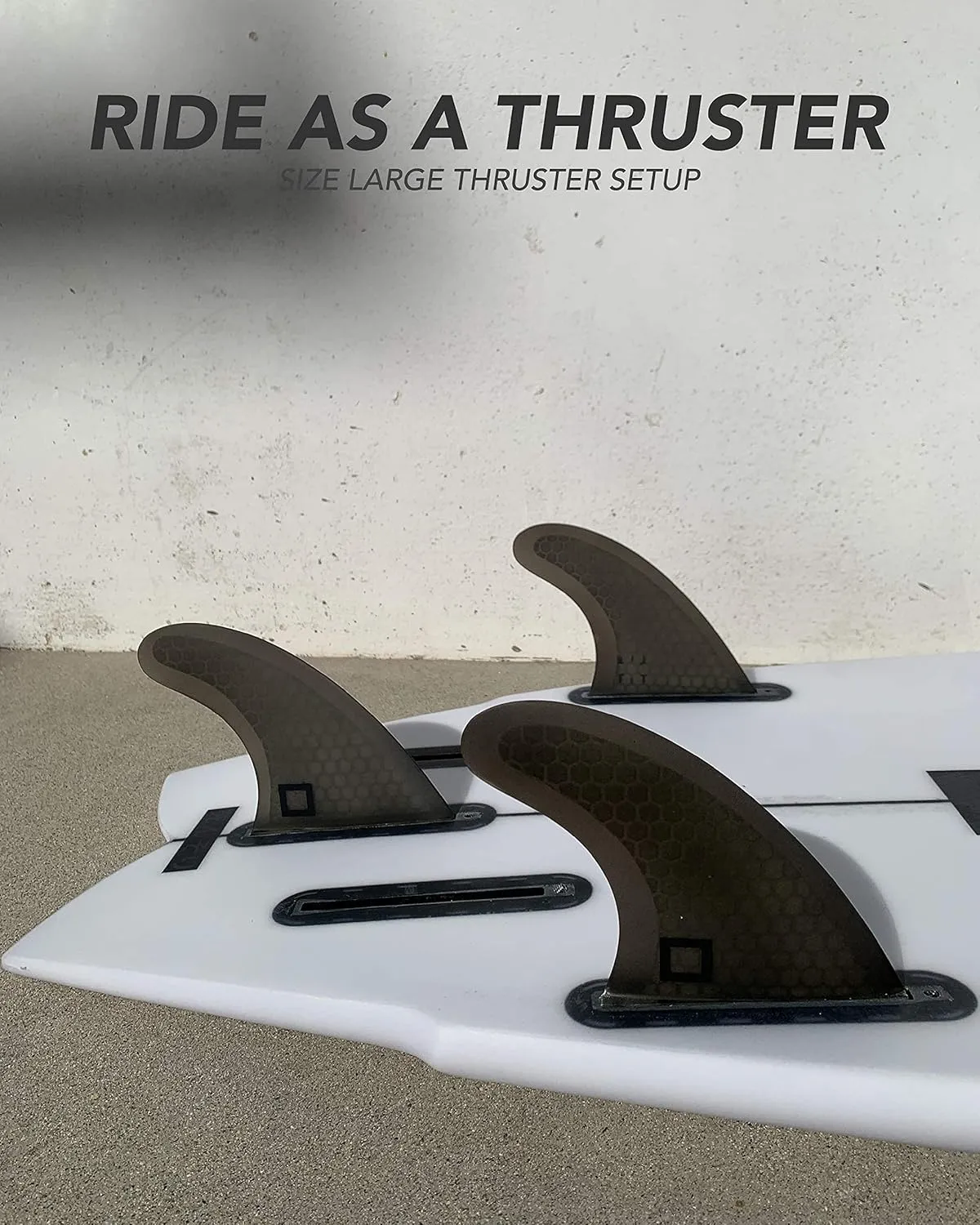 Honeycomb Fiberglass Performance Surf Fins  Fits Futures Single Tab - Ride as Twin, Thruster, or Quad  Durable, Lightweight & Versatile