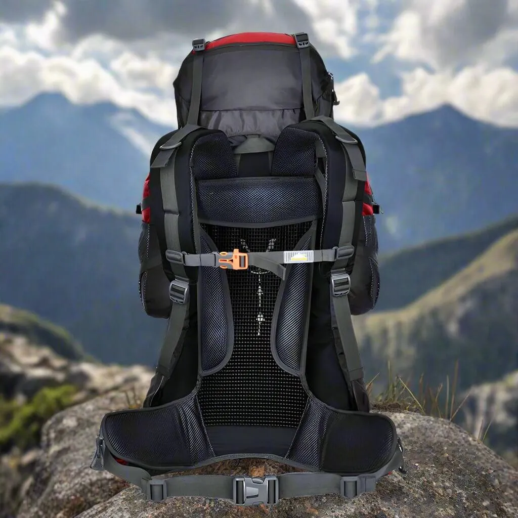 Large Hiking Backpack – 55-75L Lightweight, Waterproof & Durable