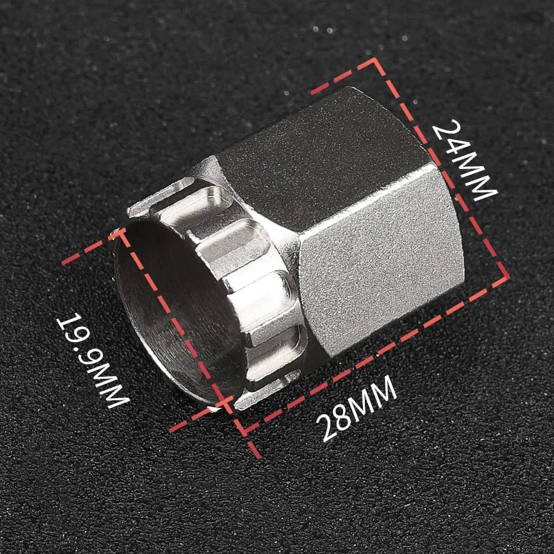Lebycle Quality Bicycle Freewheel Sprocket Remover Bicycle Cassette Locking Tool Flywheel Overhaul Extractor Repair Socket Tool