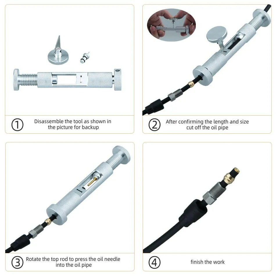 NFOX Multi-function Hydraulic Brake Maintenance Bleed Needle Multi Bicycle Repair Tools Bike EZmtb Kit Oil Pipe Cut Screw Cover