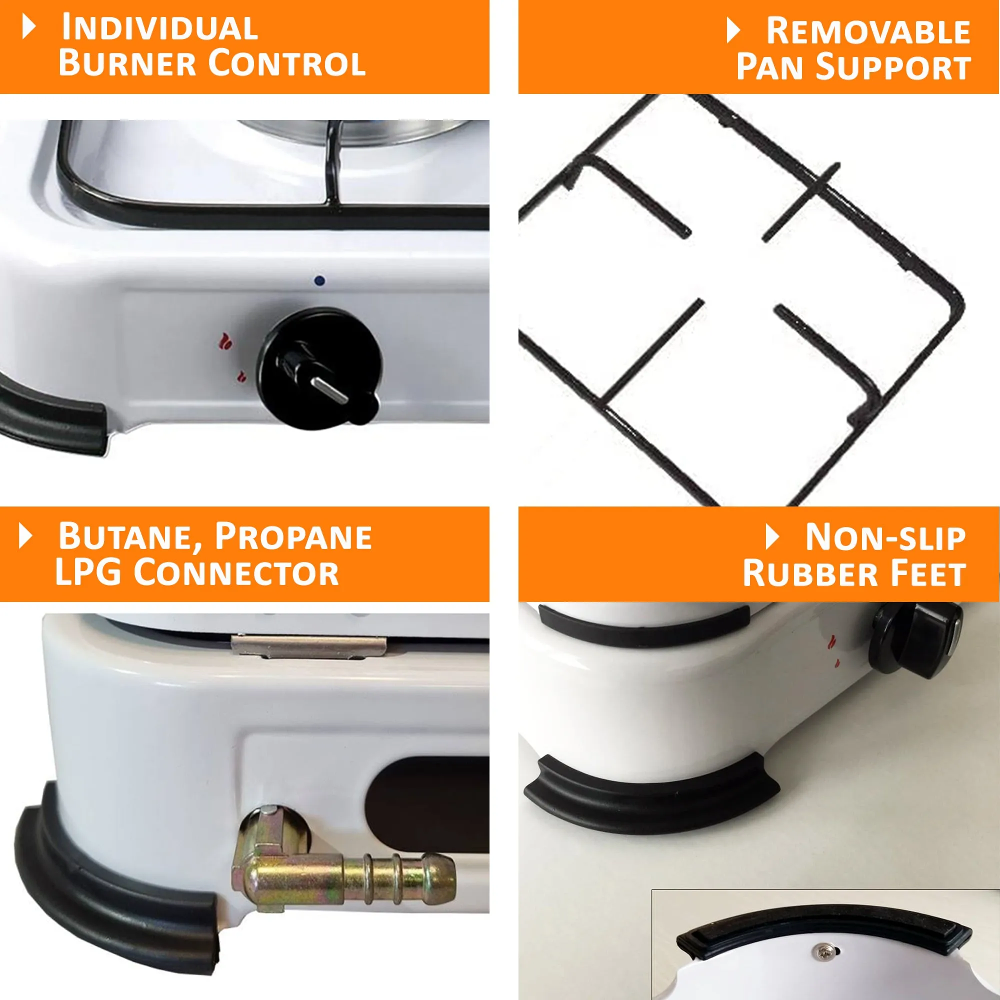 NJ-01 Lightweight Camping 1 Burner Gas Stove with Cover LPG Outdoor