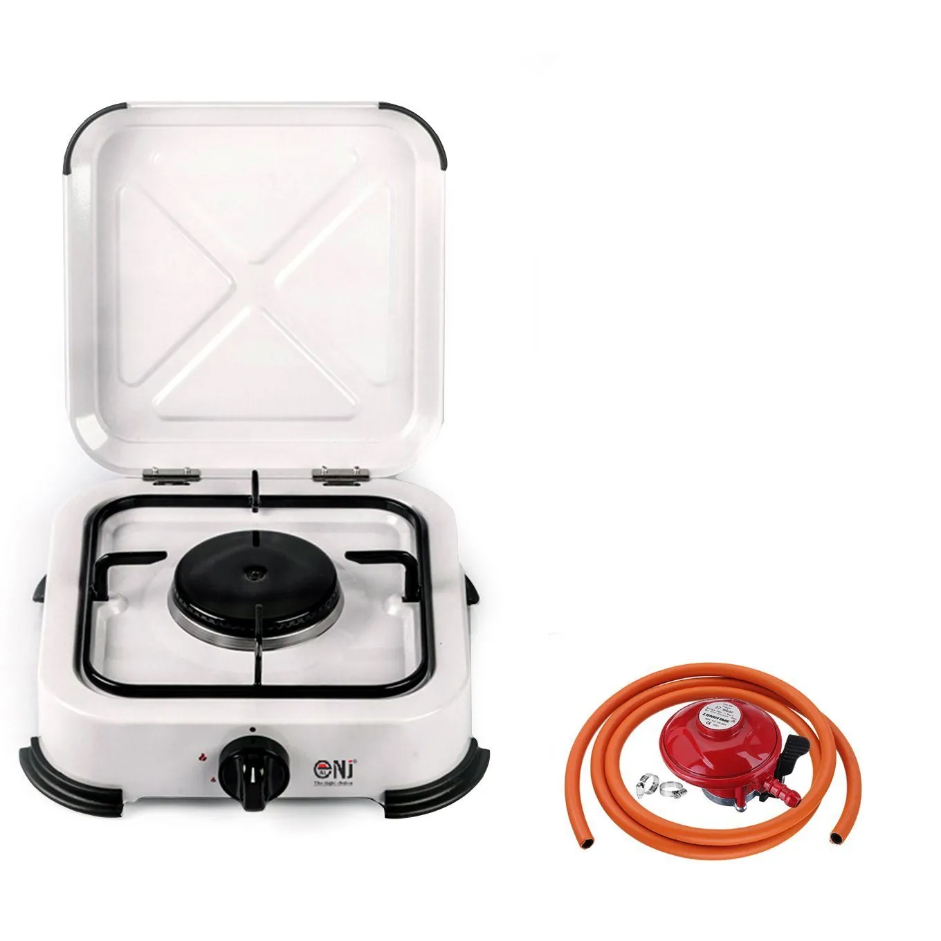 NJ-01 Lightweight Camping 1 Burner Gas Stove with Cover LPG Outdoor
