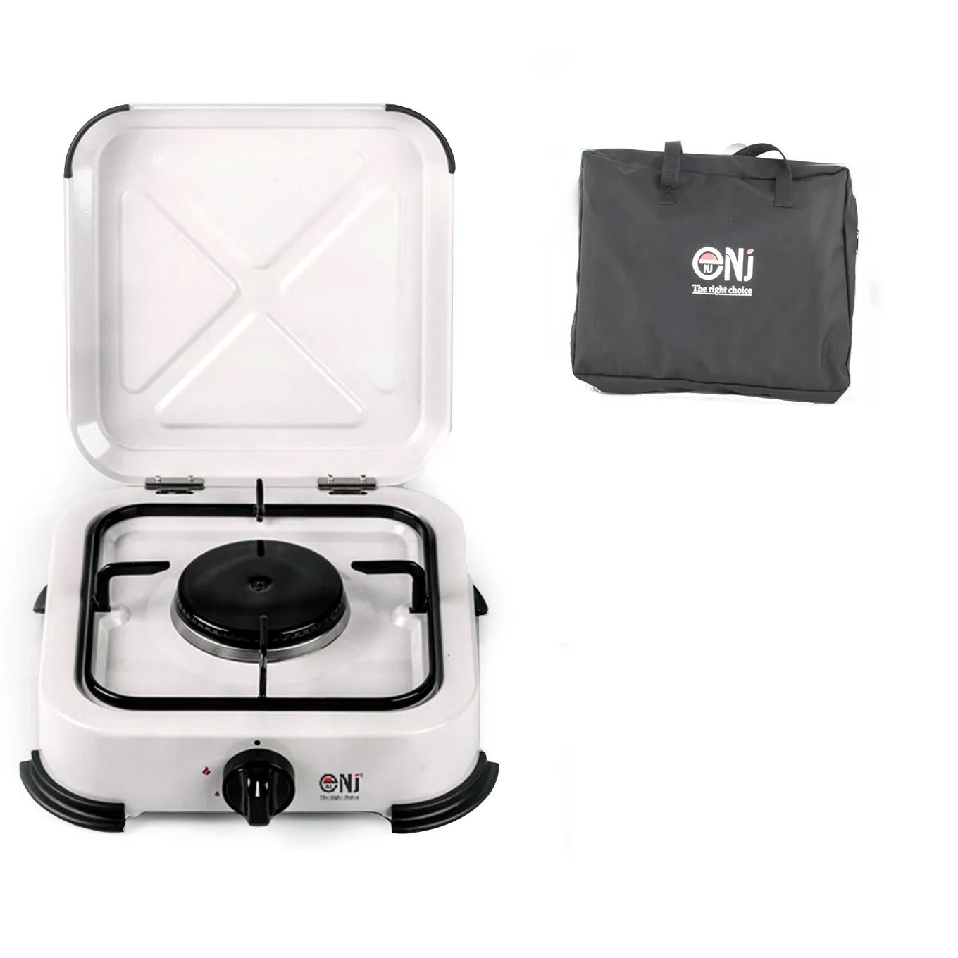 NJ-01 Lightweight Camping 1 Burner Gas Stove with Cover LPG Outdoor