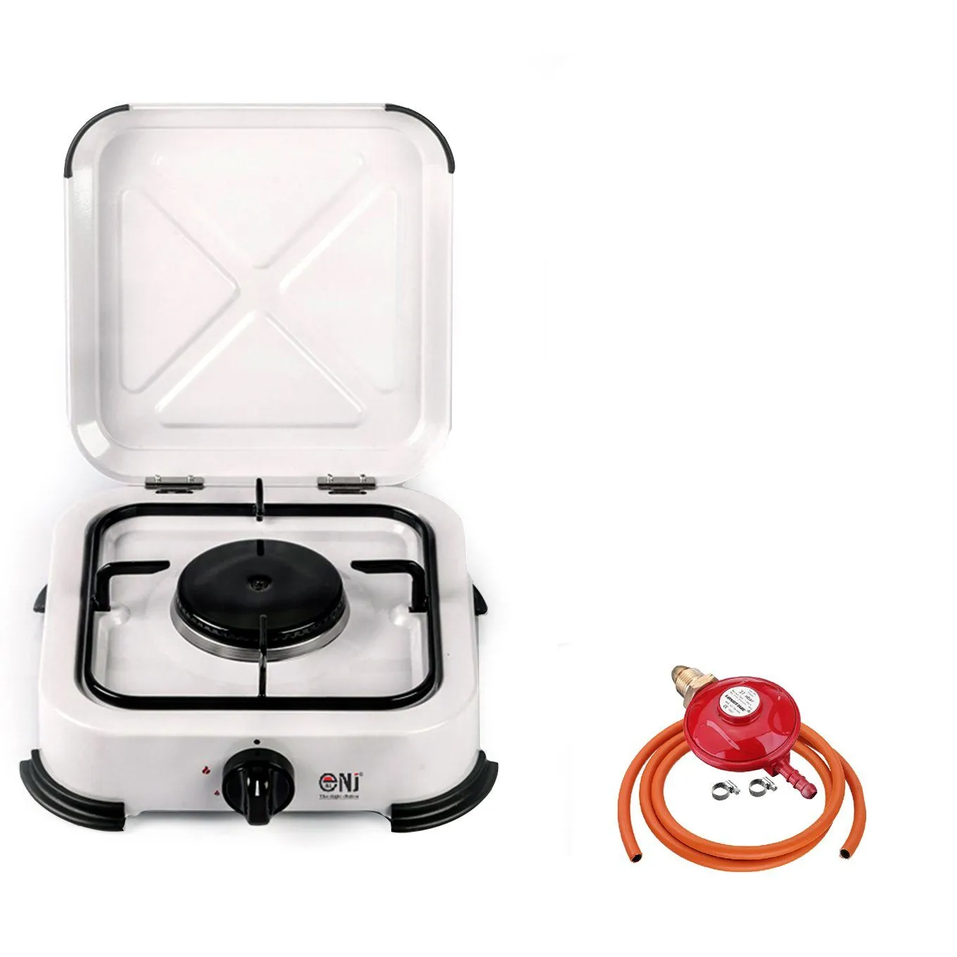 NJ-01 Lightweight Camping 1 Burner Gas Stove with Cover LPG Outdoor