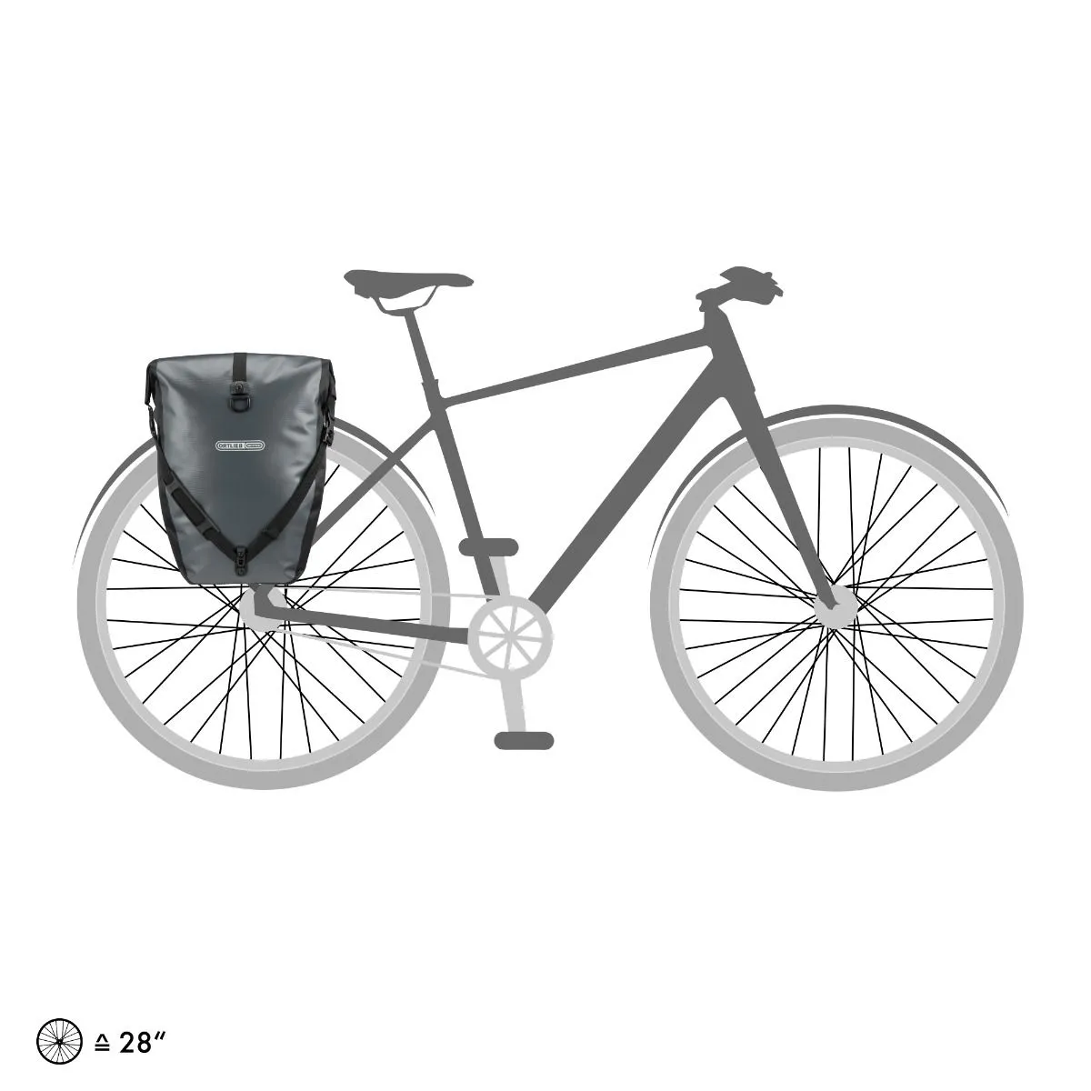 ORTLIEB Back-Roller QL2.1 Rear Panniers - Asphalt Black