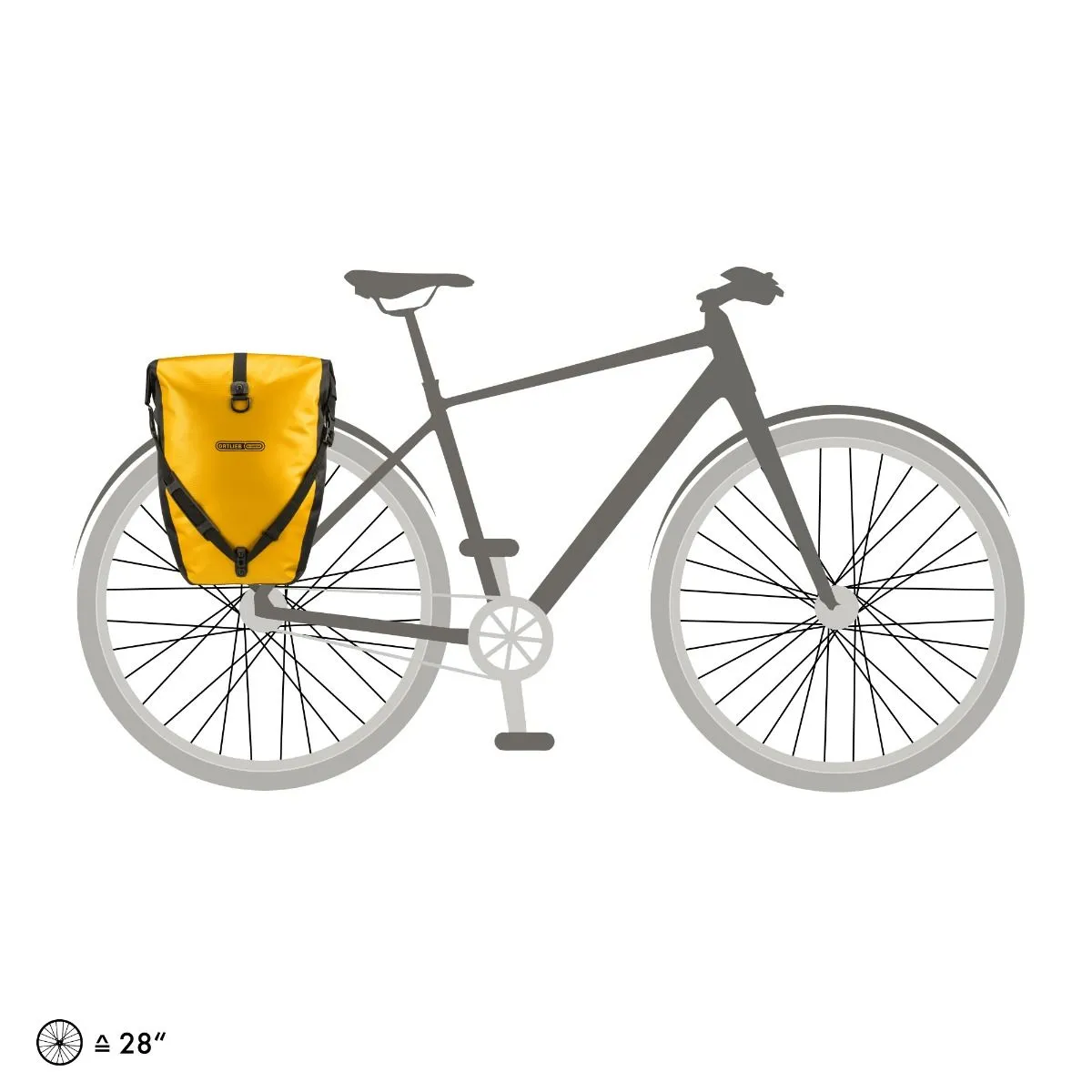 ORTLIEB Back-Roller QL2.1 Rear Panniers - Sun Yellow/Black