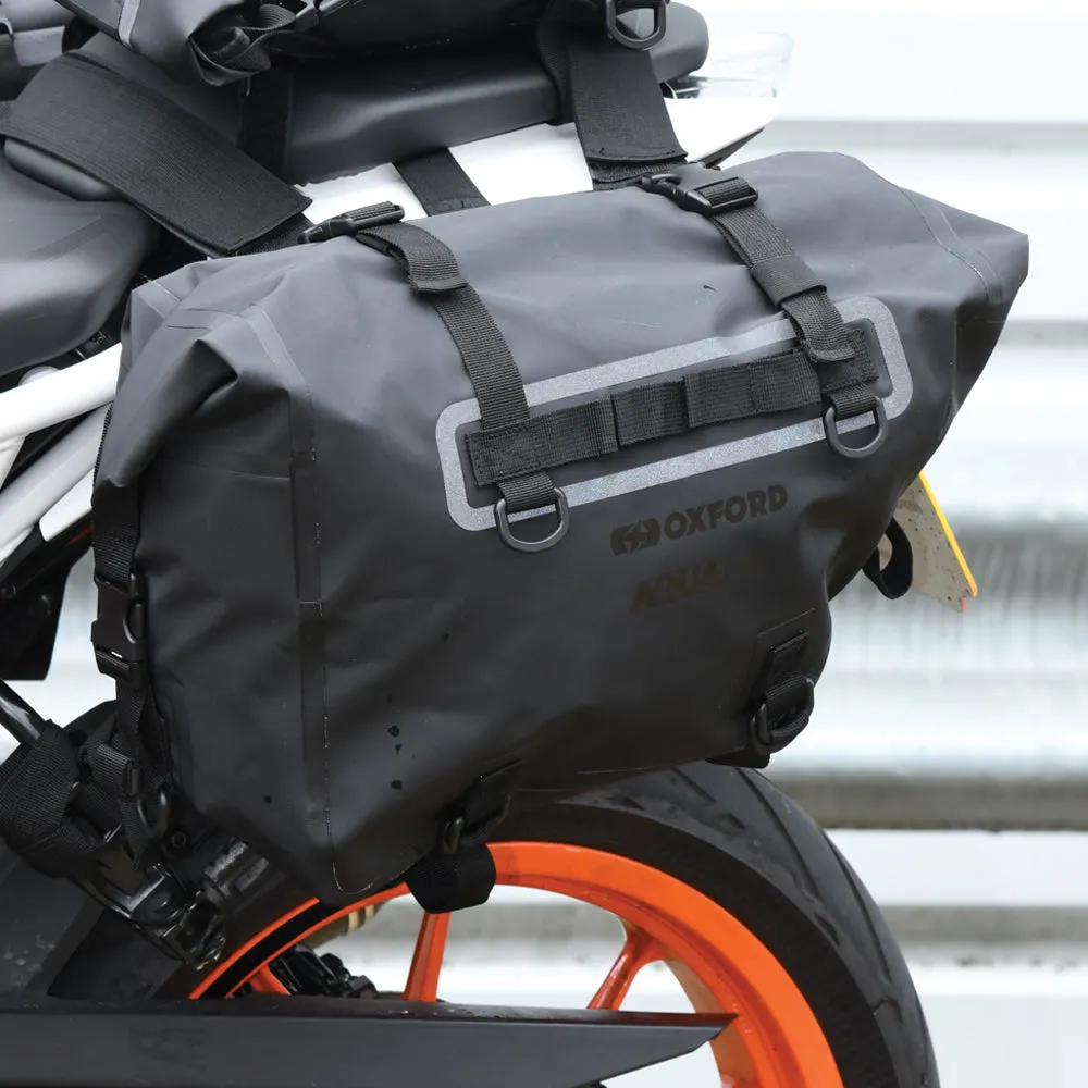 Oxford Aqua P32 Panniers Black Motorcycle luggage