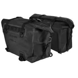 Oxford Aqua P32 Panniers Black Motorcycle luggage