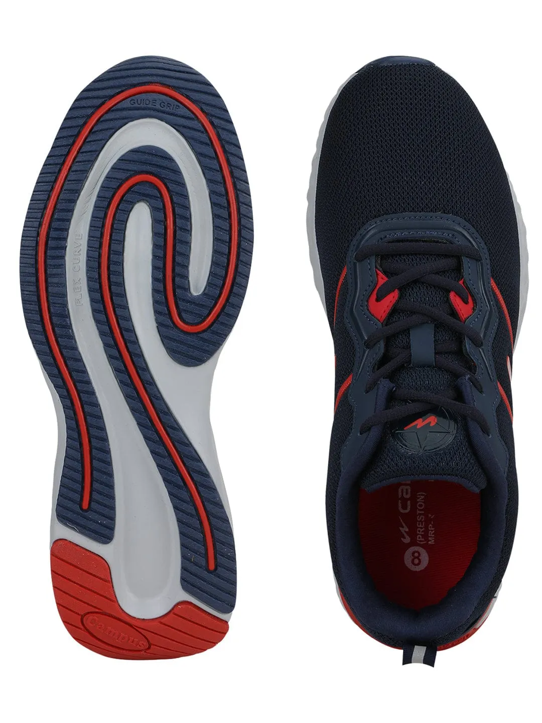 PRESTON Blue Men's Running Shoes