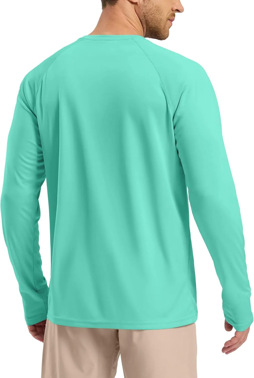 Pudolla Men's Sun Protection Shirts UV SPF UPF 50  Rash Guard Long Sleeve Lightweight Quick Dry Brethable Swimming Fishing