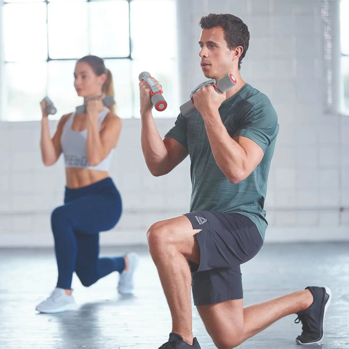 Reebok Softgrip 2kg Dumbells Red