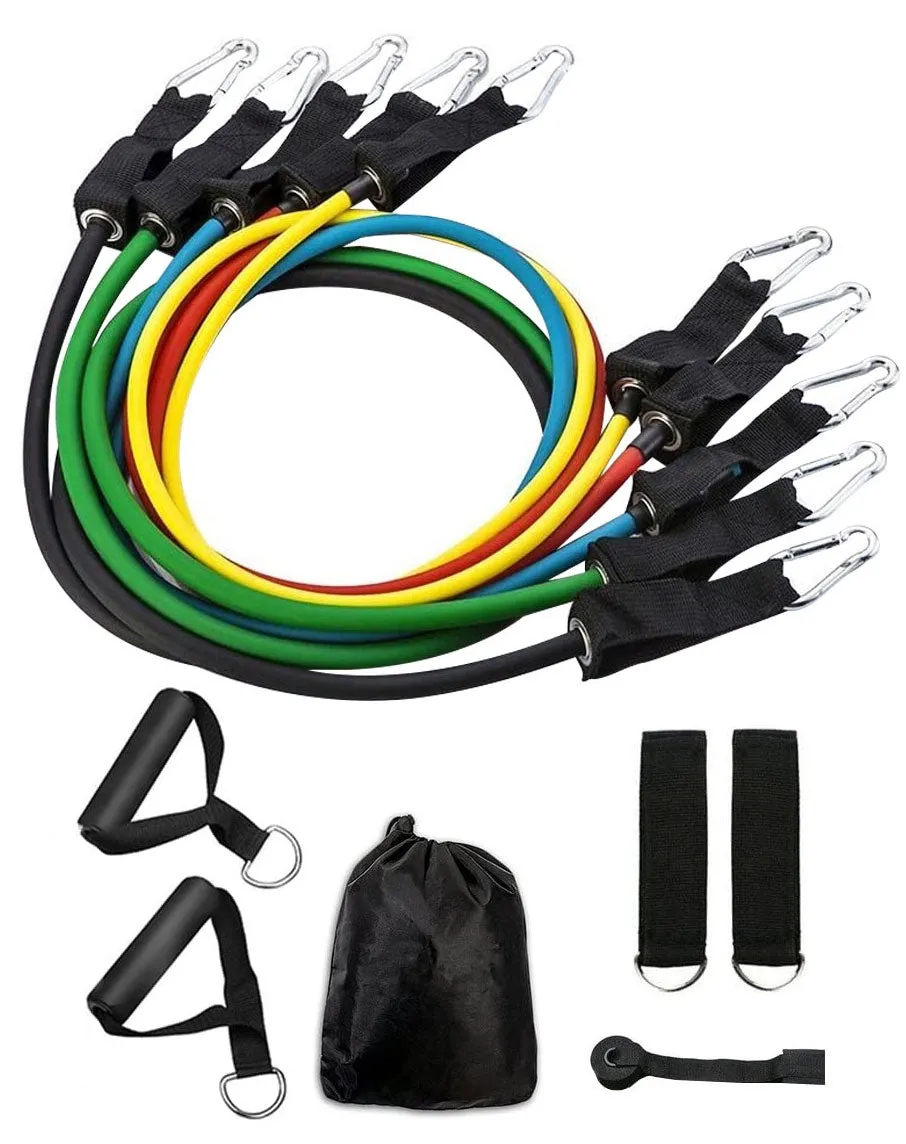 Resistance Band Set (11 Piece) by Vantage Strength