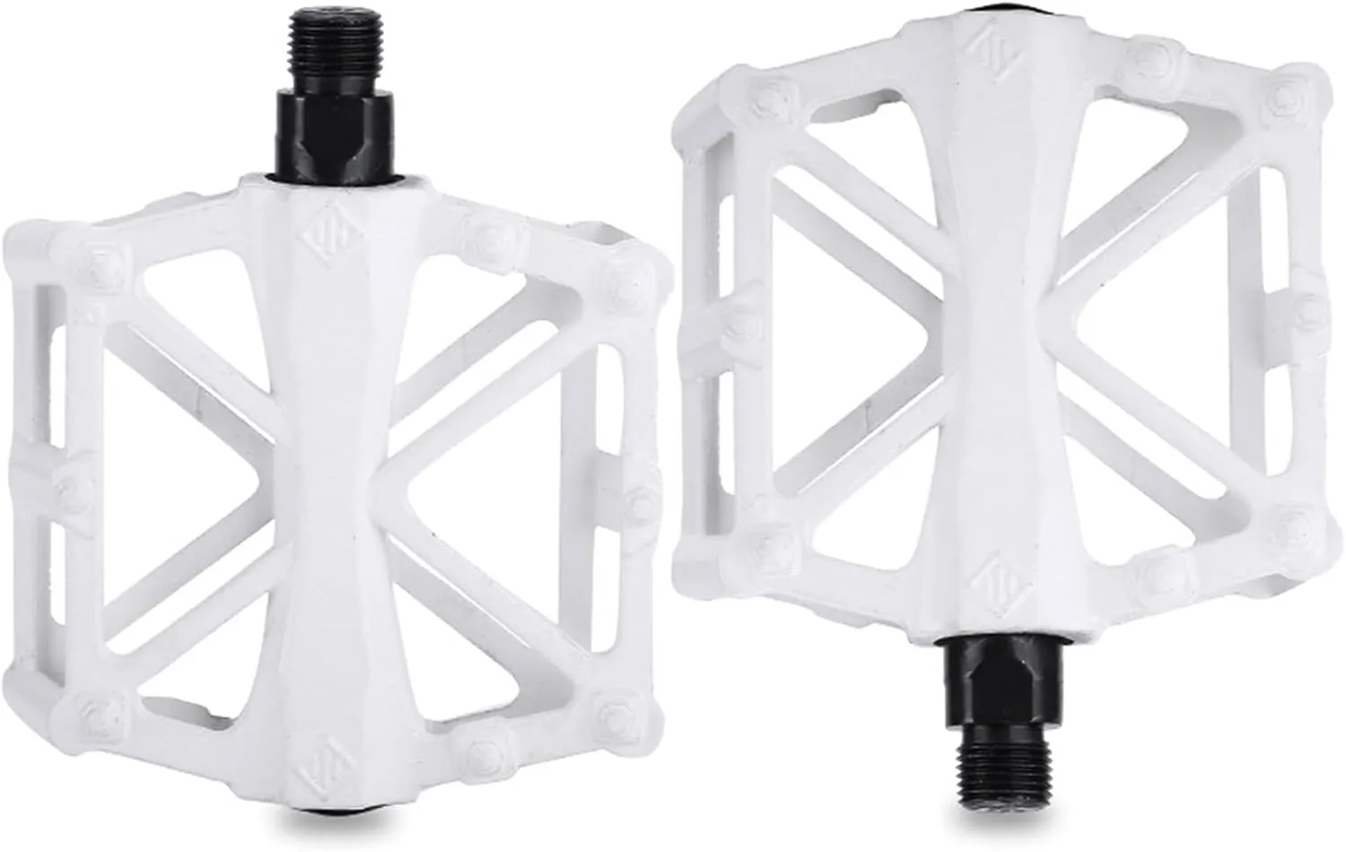 Road/Mountain Bike Pedals, Lightweight Aluminum Alloy Wide Platform Pedals, Non-Slip Bicycle Pedals for Travel Cycle-Cross Bikes etc