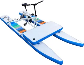 SUP Water Bikes, Inflatable Pedal Boat, Water Bike Inflatable Kayak Bikeboat for Lake, Water Bikes with Paddle Board Waterbike