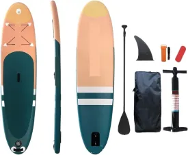 Surfboard Inflatable Stand Up Surfboard Paddle Board Ultralight Paddle Board with Accessories Fins Adjustable Surf Board Outdoor Recreation
