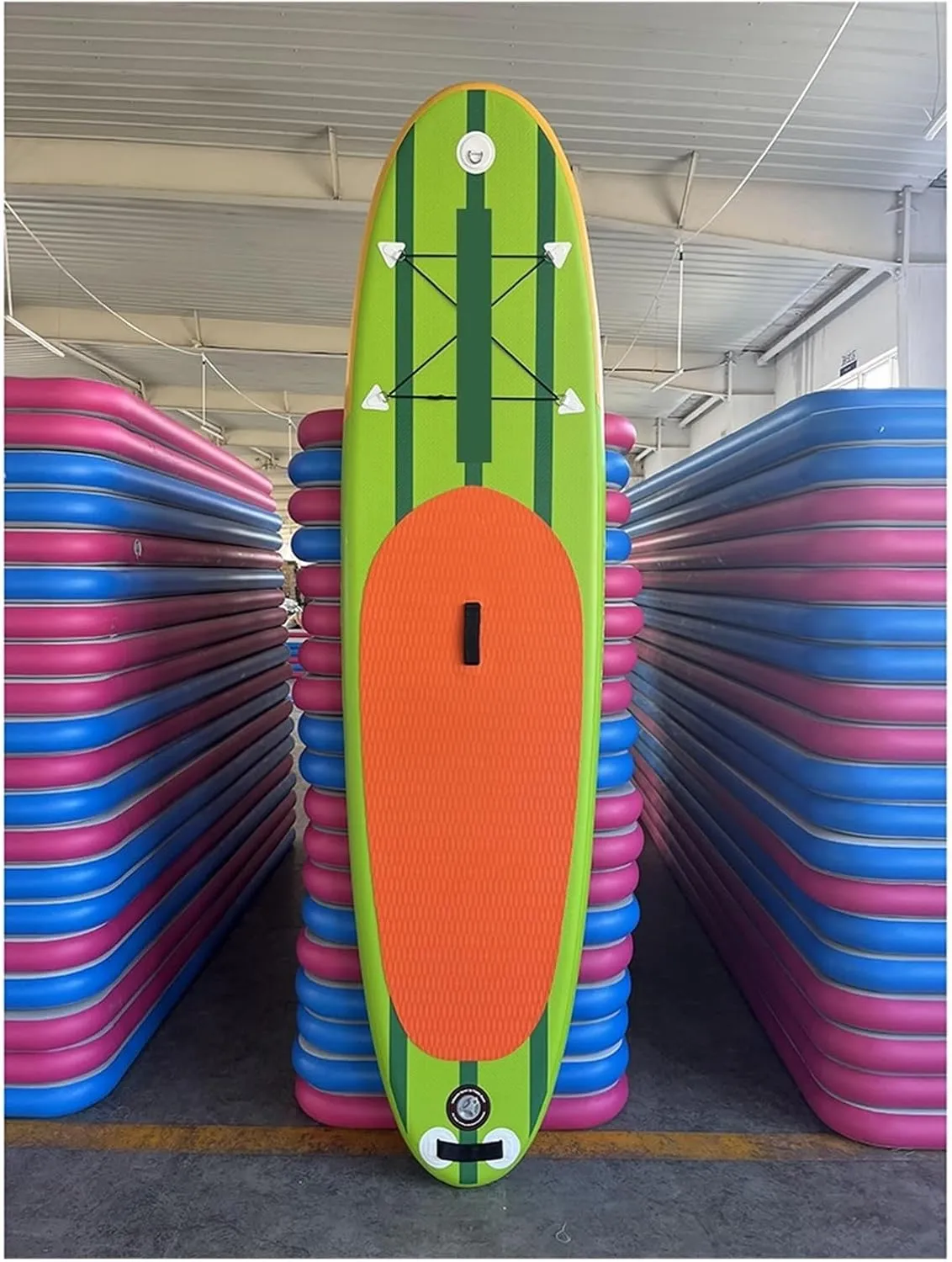 Surfboard Inflatable Stand Up Surfboard SUP Paddle Board Ultralight Paddle Board with Accessories Fins Adjustable Surf Board Outdoor Recreation, 1, 285x71x10CM