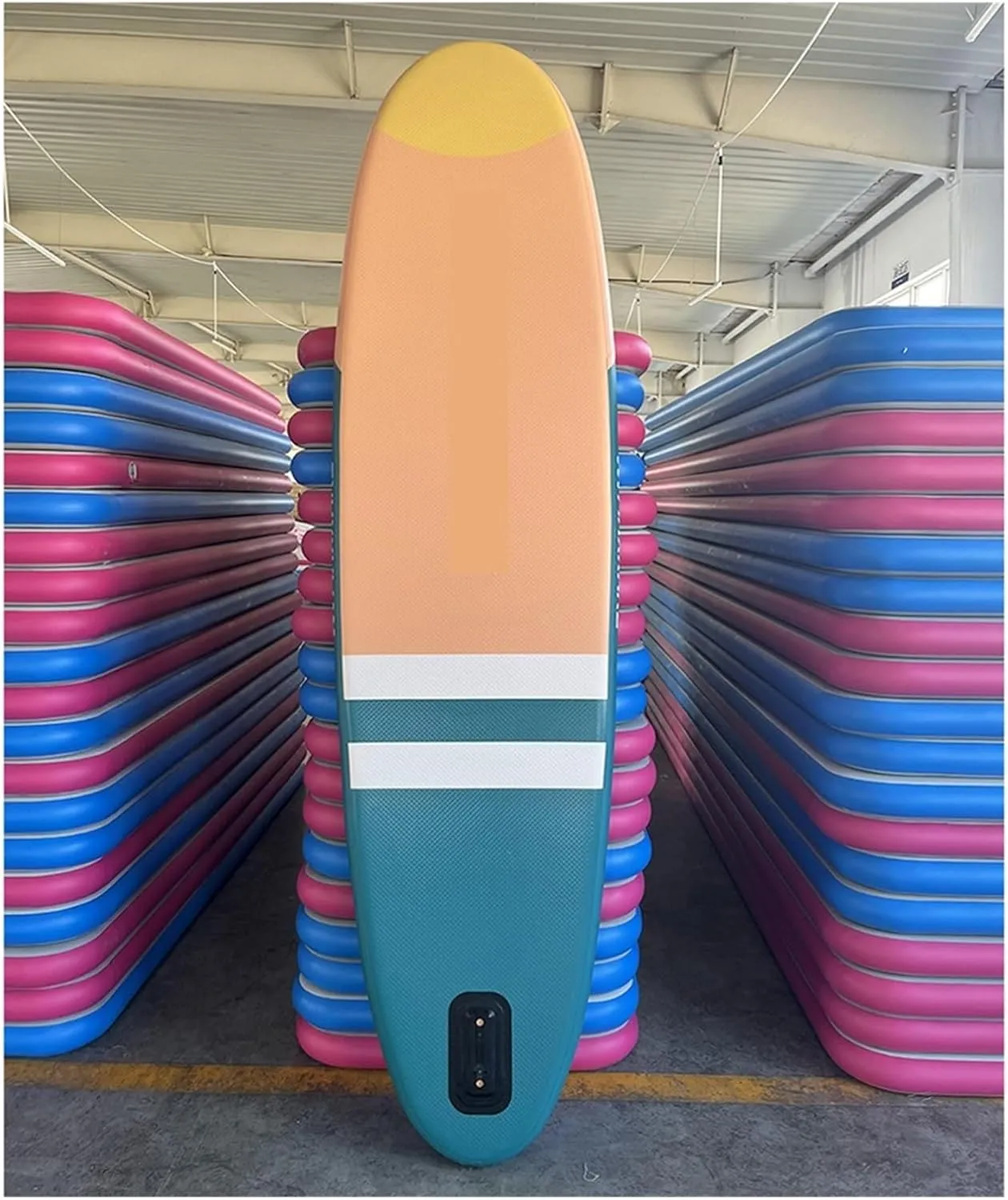 Surfboard Inflatable Stand Up Surfboard SUP Paddle Board Ultralight Paddle Board with Accessories Fins Adjustable Surf Board Outdoor Recreation, 1, 285x71x10CM