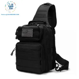 Tactical Crossbody/Shoulder Backpack Ideal for Camping, Hiking, Fishing or School