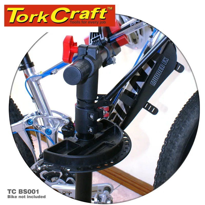 TORK CRAFT BICYCLE REPAIR WORK & STORAGE STAND COMPACT BIKE TC BS001