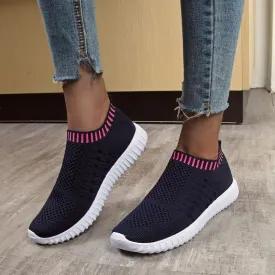 Women Comfortable Breathable Mesh Flats Socks Shoes