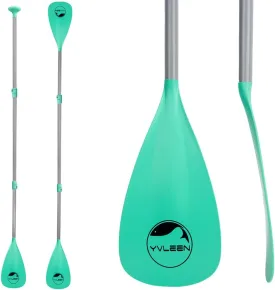 YVLEEN SUP Paddle Board PaddleStand up Paddleboard Paddles Adjustable Aluminum 4-Piece Floating Kayak PaddleConvertible Paddle