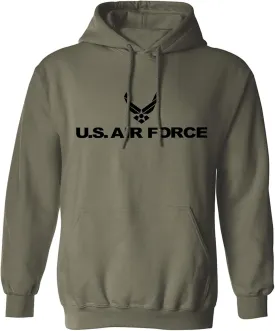 zerogravitee Air Force Pullover Hooded Sweatshirt in Sport Grey